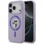 Funda MagSafe con anillo de silicona Karl&Choupette Karl Lagerfeld para Apple iPhone 18 Pro / 17 Pro, morada