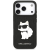Funda Karl Lagerfeld Saffiano Mono Patch Choupette para Apple iPhone 18 Pro / 17 Pro, negra