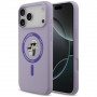 Funda MagSafe con anillo Silicone Karl&Choupette Karl Lagerfeld para Apple iPhone 18 Pro Max / iPhone 17 Pro Max, morada