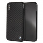 Funda rígida BMW BMHCI65MBC Signature Carbon para Apple iPhone XS Max, negra