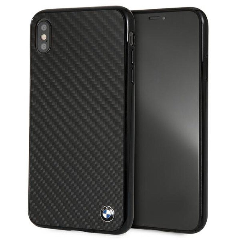 Funda rígida BMW BMHCI65MBC Signature Carbon para Apple iPhone XS Max, negra