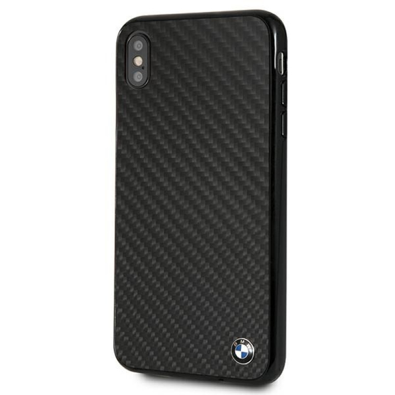 Funda rígida BMW BMHCI65MBC Signature Carbon para Apple iPhone XS Max, negra