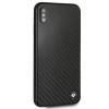 Funda rígida BMW BMHCI65MBC Signature Carbon para Apple iPhone XS Max, negra