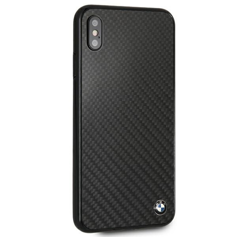 Funda rígida BMW BMHCI65MBC Signature Carbon para Apple iPhone XS Max, negra