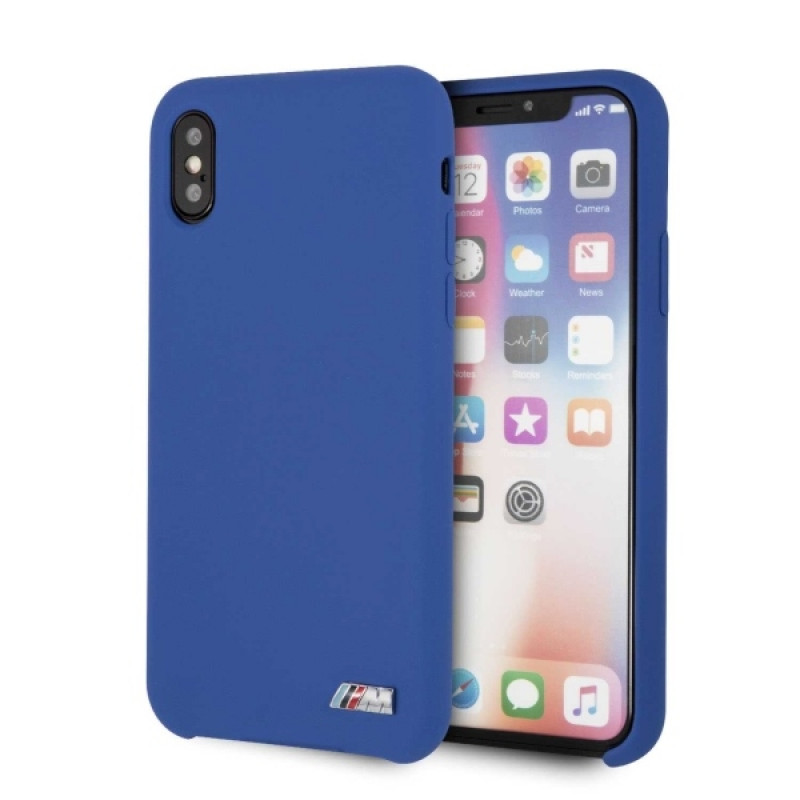 BMW BMHCPXMSILNA Funda rígida Silicone M Collection para Apple iPhone X / XS, azul marino
