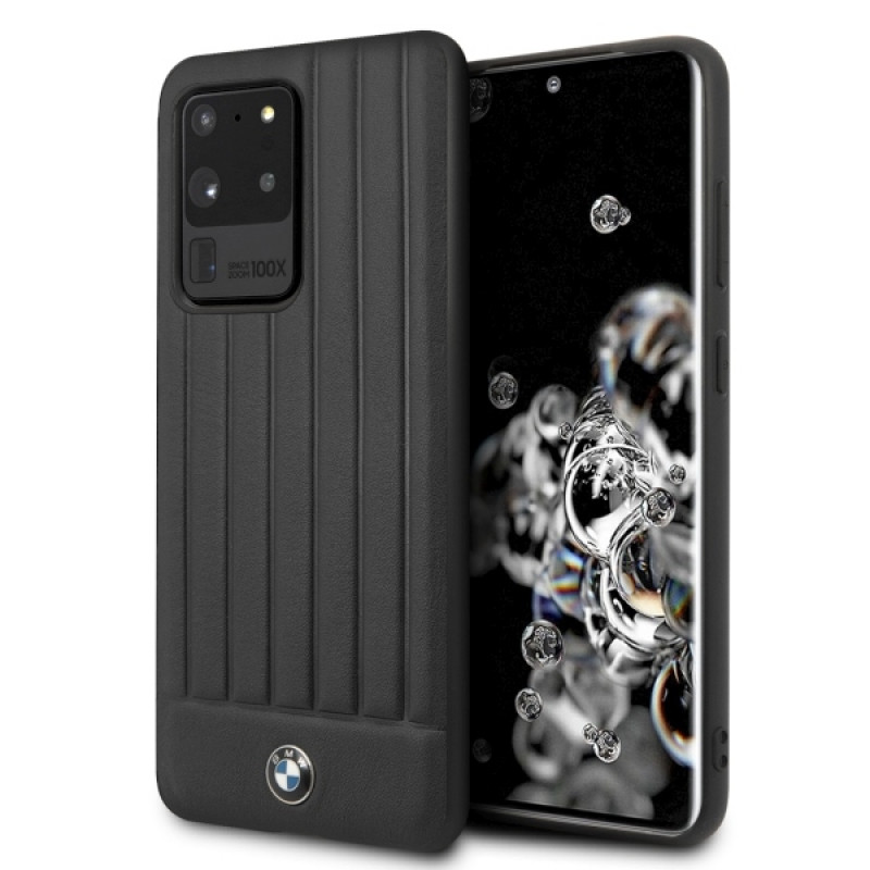 Funda rígida Signature BMW BMHCS69POCBK para Samsung Galaxy S20 Ultra, negra