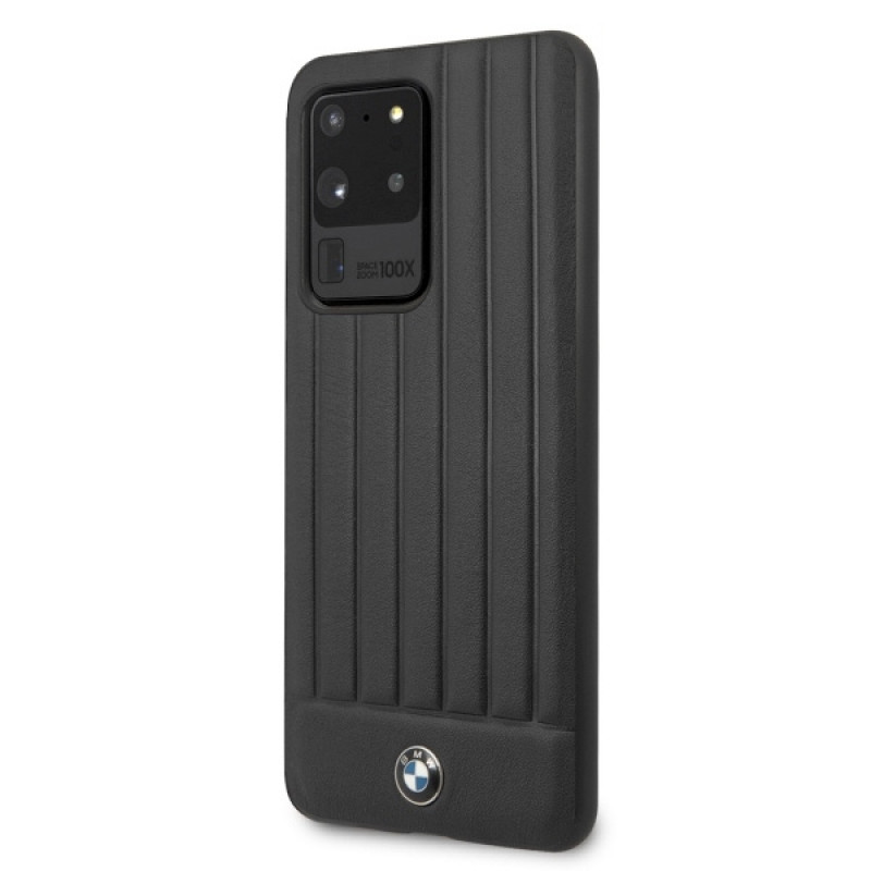 Funda rígida Signature BMW BMHCS69POCBK para Samsung Galaxy S20 Ultra, negra