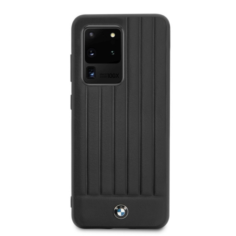 Funda rígida Signature BMW BMHCS69POCBK para Samsung Galaxy S20 Ultra, negra