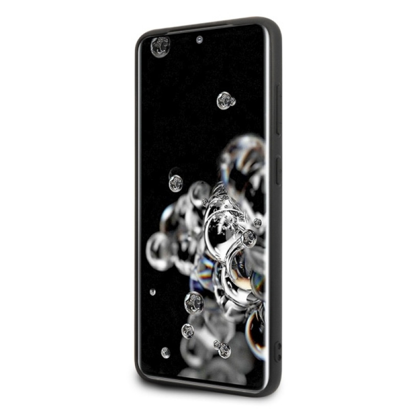 Funda rígida Signature BMW BMHCS69POCBK para Samsung Galaxy S20 Ultra, negra