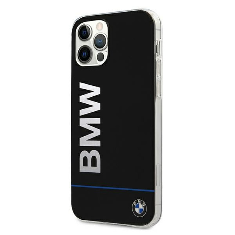 Funda rígida BMW BMHCP12MPCUBBK Signature con logo impreso para Apple iPhone 12 / 12 Pro, negra