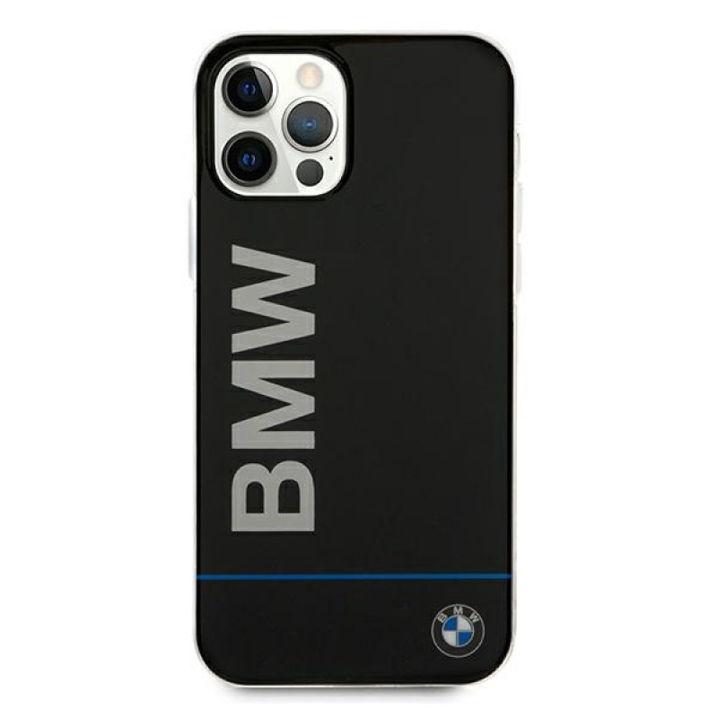 Funda rígida BMW BMHCP12MPCUBBK Signature con logo impreso para Apple iPhone 12 / 12 Pro, negra