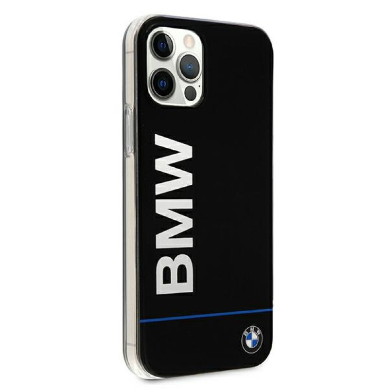 Funda rígida BMW BMHCP12MPCUBBK Signature con logo impreso para Apple iPhone 12 / 12 Pro, negra