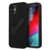 Funda rígida Guess GUHCP12SLSVSBK Script Vintage para Apple iPhone 12 mini 5.4", negro/negro