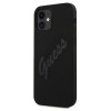 Funda rígida Guess GUHCP12SLSVSBK Script Vintage para Apple iPhone 12 mini 5.4", negro/negro