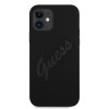 Funda rígida Guess GUHCP12SLSVSBK Script Vintage para Apple iPhone 12 mini 5.4", negro/negro