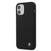 Funda rígida de silicona Signature BMW BMHCP12SSILBK para Apple iPhone 12 mini, negra