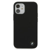 Funda rígida de silicona Signature BMW BMHCP12SSILBK para Apple iPhone 12 mini, negra