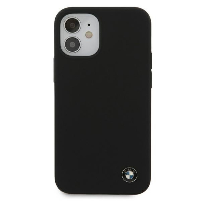 Funda rígida de silicona Signature BMW BMHCP12SSILBK para Apple iPhone 12 mini, negra