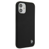 Funda rígida de silicona Signature BMW BMHCP12SSILBK para Apple iPhone 12 mini, negra