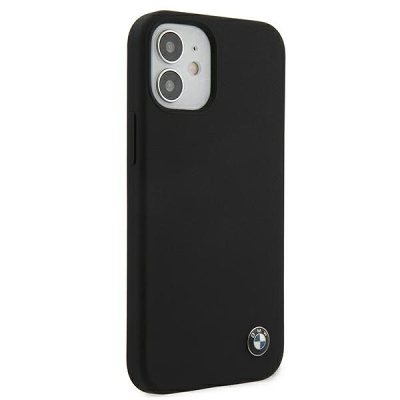 Funda rígida de silicona Signature BMW BMHCP12SSILBK para Apple iPhone 12 mini, negra