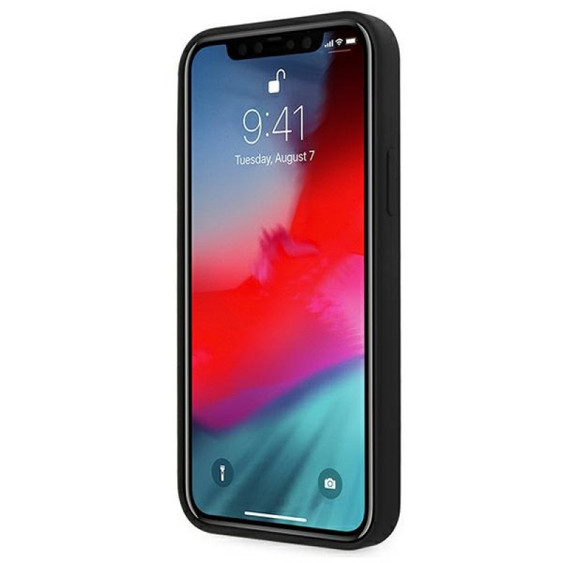 Funda rígida de silicona Signature BMW BMHCP12SSILBK para Apple iPhone 12 mini, negra