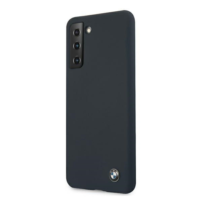 Funda rígida Signature de silicona BMW BMHCS21MSILNA para Samsung Galaxy S21+, azul marino