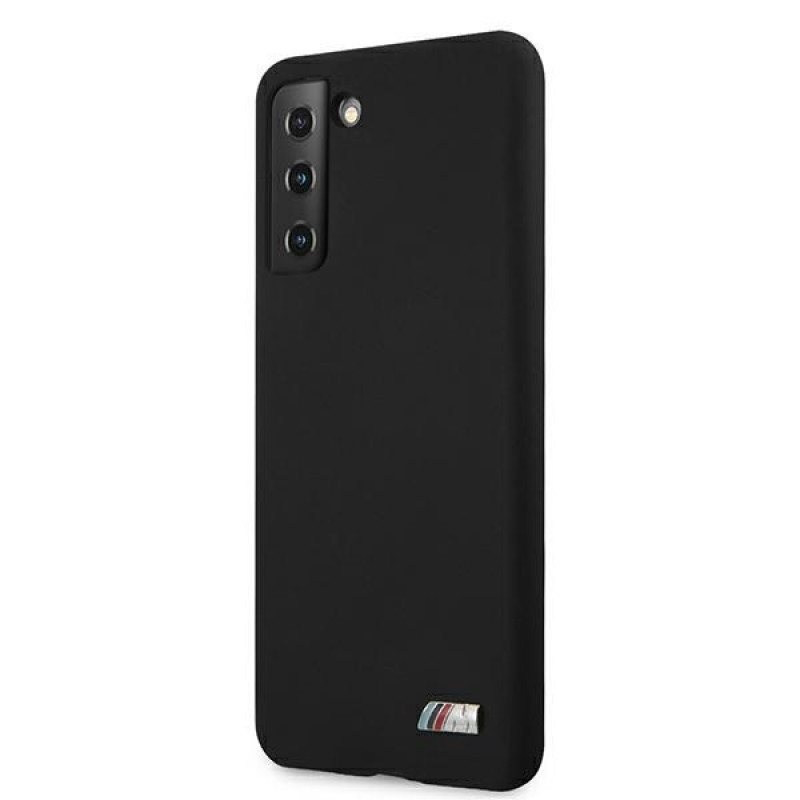 Funda de silicona M Collection BMW BMHCS21MMSILBK para Samsung Galaxy S21+, negra