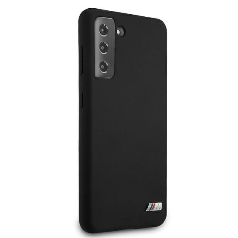 Funda de silicona M Collection BMW BMHCS21MMSILBK para Samsung Galaxy S21+, negra