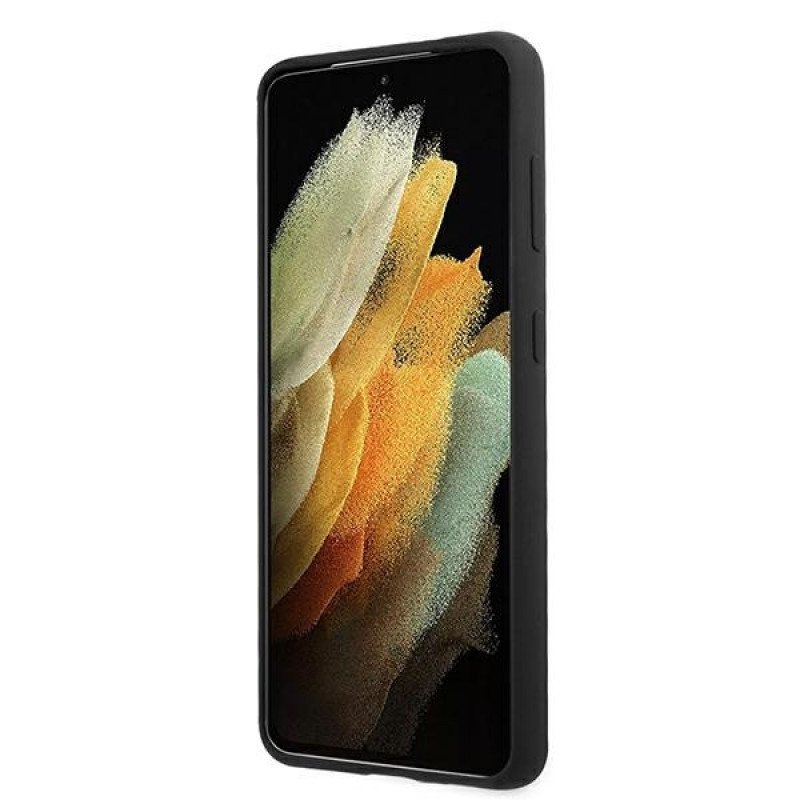 Funda de silicona M Collection BMW BMHCS21MMSILBK para Samsung Galaxy S21+, negra