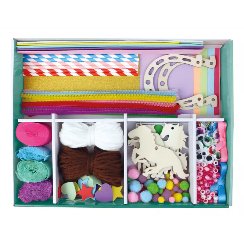 Caja de manualidades con caballos LENA