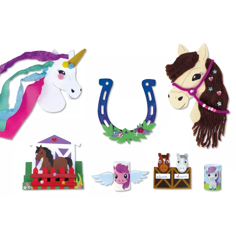 Caja de manualidades con caballos LENA