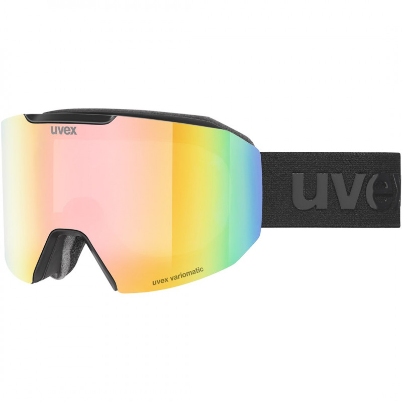 Gafas de esquí UVEX Evidnt ATTRACT V con estuche, negro/arcoíris