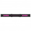 Gafas de esquí para niños UVEX pwdr FM, negro/rosa/verde/transparente