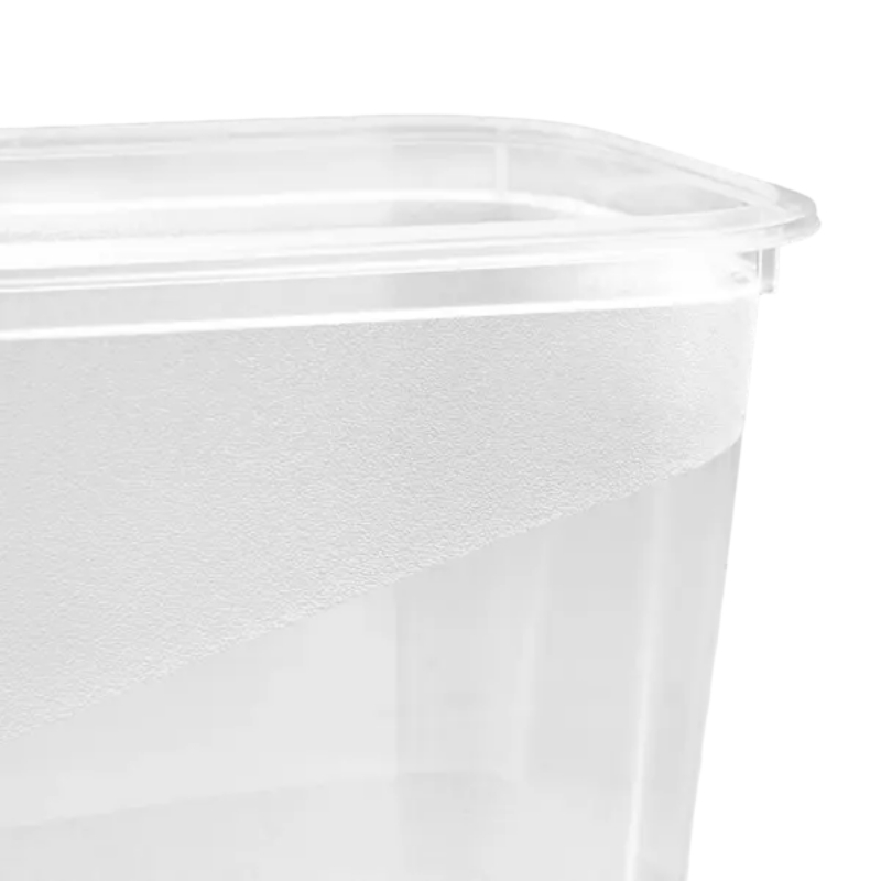Set de 3 recipientes para alimentos Fredo Fresh keeeper, 3 x 1,0 L, rectangulares, base transparente, tapa gris