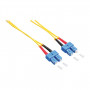 Cable de conexión de fibra óptica LogiLink FP0SC10 SC/SC OS2 9/125 µm dúplex, 10 m, amarillo