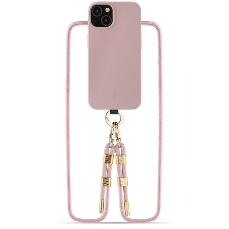 Funda Just Elegance JEC151 para Apple iPhone 15 MagSafe, PopGrip, rosa