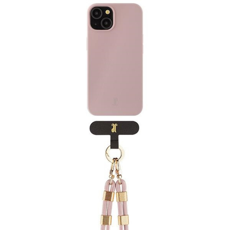 Funda Just Elegance JEC151 para Apple iPhone 15 MagSafe, PopGrip, rosa
