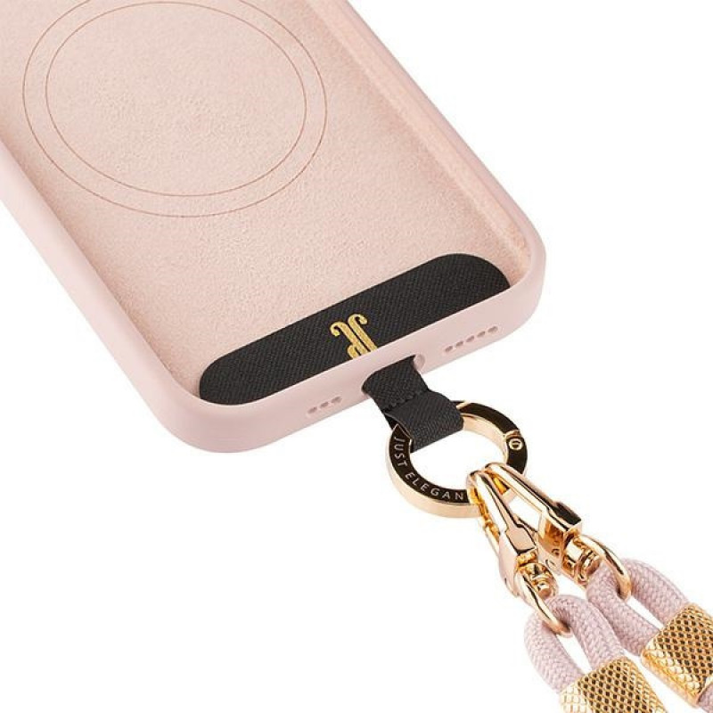 Funda Just Elegance JEC151 para Apple iPhone 15 MagSafe, PopGrip, rosa