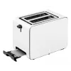 Tostadora WMF Stelio 414210001, 2 rebanadas, acero inoxidable, Paper Grey, 1050 W