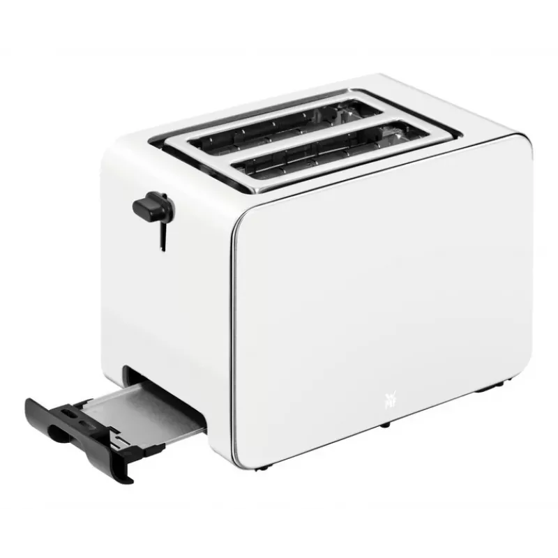 Tostadora WMF Stelio 414210001, 2 rebanadas, acero inoxidable, Paper Grey, 1050 W
