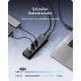 ICY BOX IB-AC6110a Hub USB 3.2 Gen 2 de 10 puertos con puerto de carga, 12 V