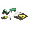 Tractor metálico Amewi con remolque cisterna, 1:64, RTR, verde