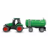 Tractor metálico Amewi con remolque cisterna, 1:64, RTR, verde