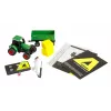 Tractor metálico Amewi con remolque, 1:64, RTR, verde