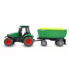 Tractor metálico Amewi con remolque, 1:64, RTR, verde
