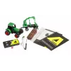 Tractor metálico Amewi con remolque forestal, 1:64, RTR, verde