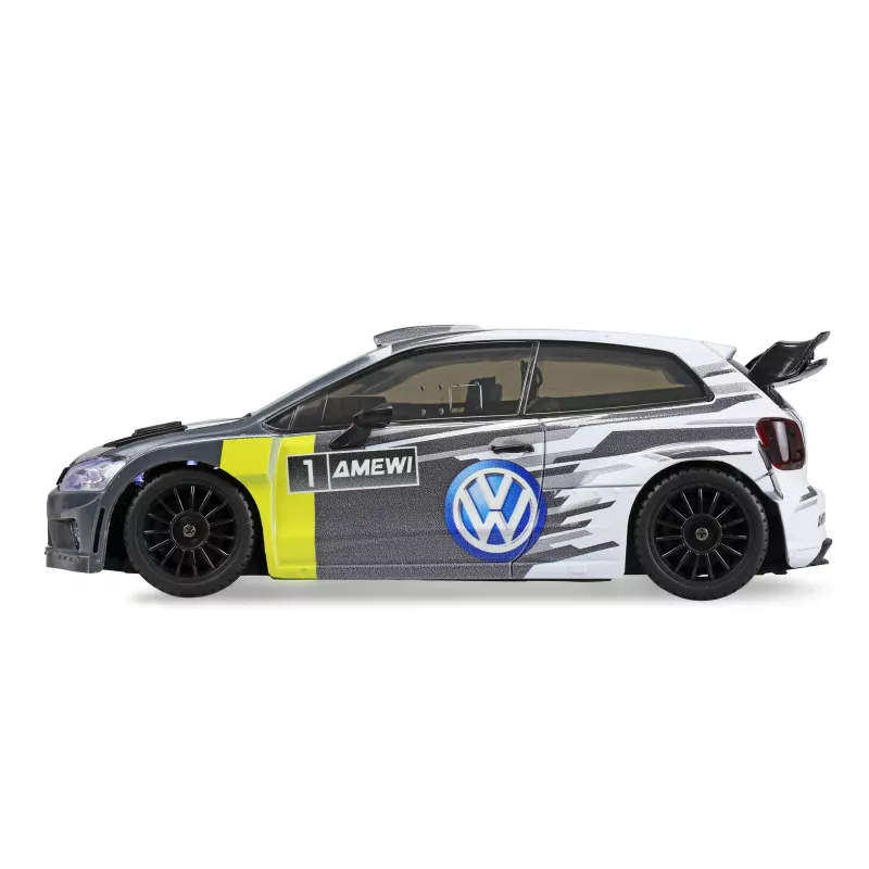 Coche RC Amewi VW Polo R WRC rally/drift, 4WD, 1:28, RTR, gris