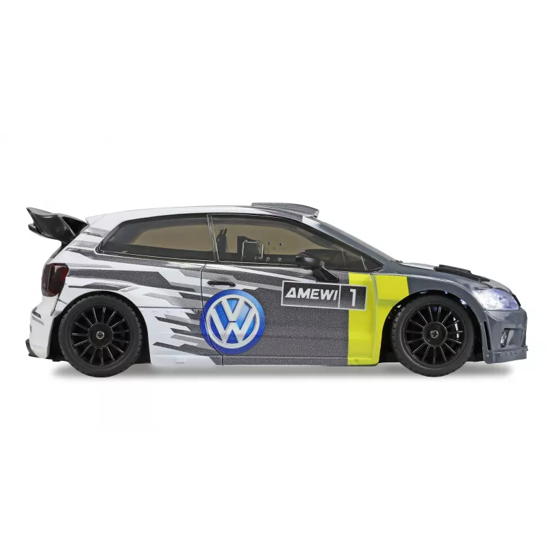 Coche RC Amewi VW Polo R WRC rally/drift, 4WD, 1:28, RTR, gris