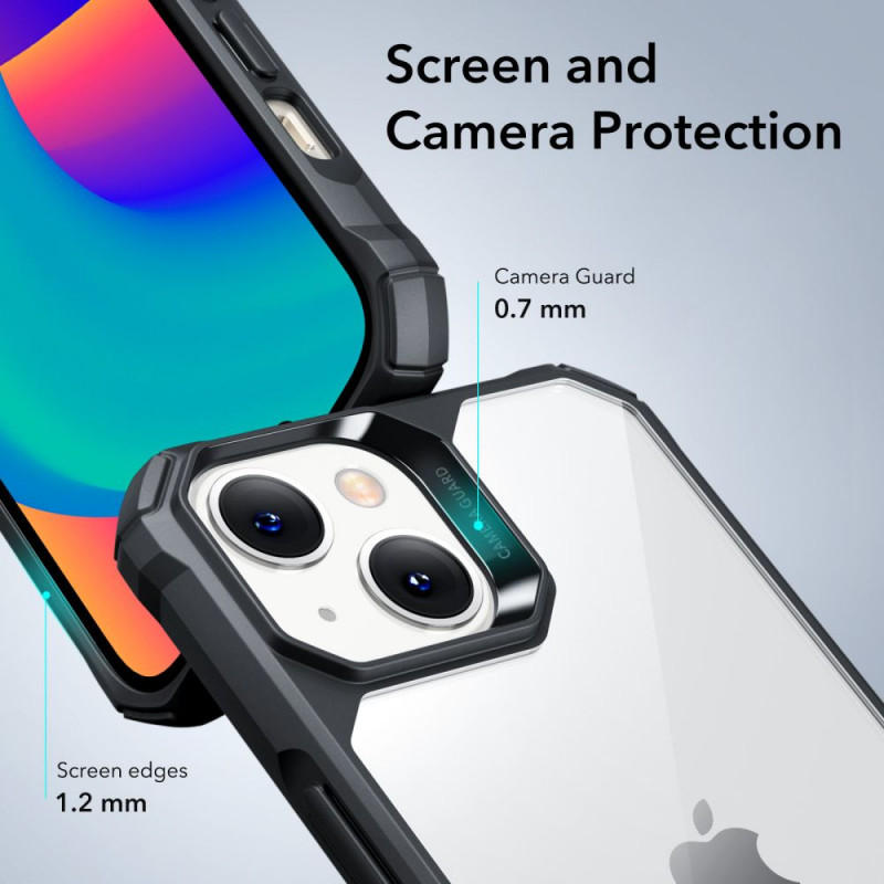 Funda ESR Air Armor ESR515 para Apple iPhone 14 Plus / 15 Plus, transparente/negra