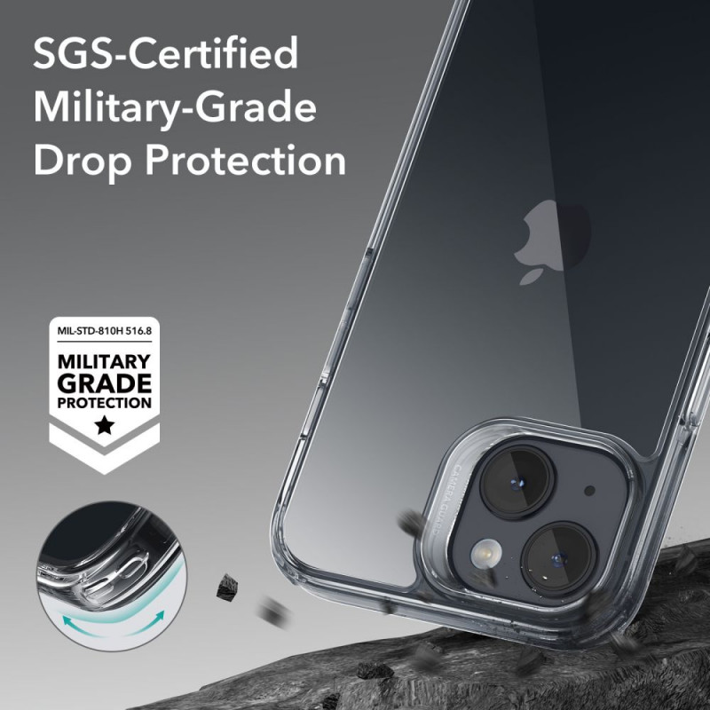 Funda ESR Ice Shield para Apple iPhone 15 Plus / 14 Plus, ESR709, Transparente